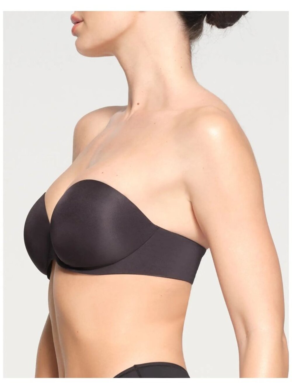 NWT SKIMS ULTIMATE PUSH-UP STRAPLESS BRA ONYX - 34DD